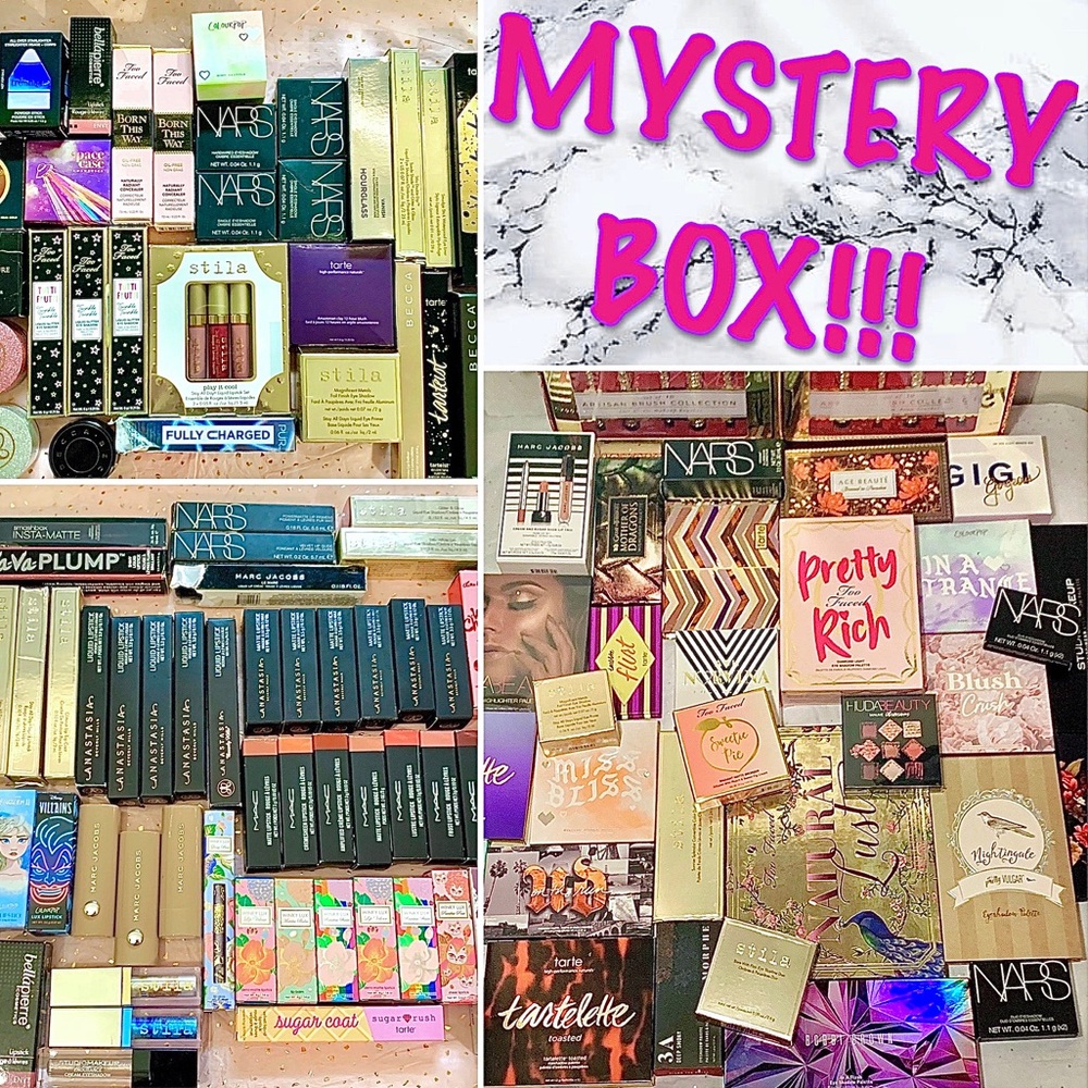 HIGH END💋MYSTERY BOX (tarte, too faced, MAC, NARS, HUDA, Stila & more)